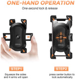 Bike Phone Mount, Secure Lock & Full Protection Bicycle Holder