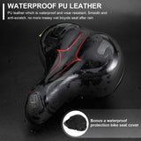 Most Comfortable Bike Seat Replacement Wide Bicycle Saddle  Memory Foam Padded