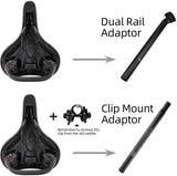 Most Comfortable Bicycle Seat Memory Foam Waterproof Bicycle Saddle