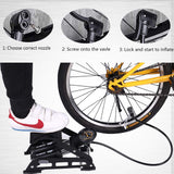 Foot Pump,Portable Air Bike Floor Pump