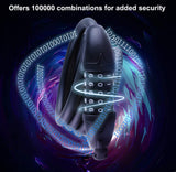 Bike Lock Bicycle Chain Lock,with 5-Digit Resettable Number