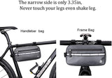 Bike Handlebar Bag Bicycle Basket Front Tube Bag with Shoulder Strap