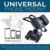 Bike & Motorcycle Phone Mount - for iPhone 11 Pro (Xs, Xr, 8, Plus/Max)