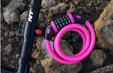 Bike Lock Bicycle Chain Lock,with 5-Digit Resettable Number