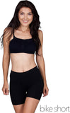 3-Pack Black Bike Shorts | Cotton Spandex Stretch Boyshorts