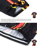 Baisqi Mens Short Sleeve Cycling Jersey Funny Bike Shirt