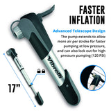 Mini Bike Pump Glueless Puncture Repair Kit - Fits Presta and Schrader