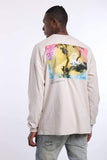 Hip Hop Long Sleeve T Shirt Graphic Skateboard Sports Fashion Sweatshirt Apricot