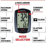 Wireless Bike Computer, Black