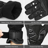 Cycling Gloves for Men Windproof Reflective Thermal Gel Pads