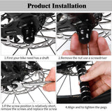 BMX Bicycle Pegs, Nonslip Backseats Cylinder Rear Axle Foot Stands