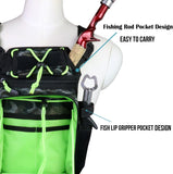 Fishing Waist Bag Chest Packs Leg Pack Camouflage Camo Fly Fishing Rod Bag With Fishing Tackle Storage Box Bags Case Cover