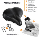 Bike Seat for Seniors – Extra Wide and Padded Bicycle Saddle