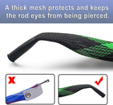 Fishing Rod Cover, 4 Pack Fishing Rod Sleeve Sock Pole Glove