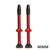 2pcs Bicycle Valve 40mm/60mm MTB Road Bike Tubeless Tires Conversion Anodize Aluminum Alloy