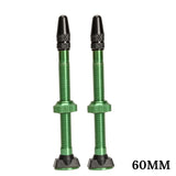 2pcs Bicycle Valve 40mm/60mm MTB Road Bike Tubeless Tires Conversion Anodize Aluminum Alloy