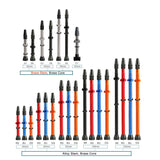 Bicycle 1Pair 40/60/80/100/120mm Presta Valve for Road Tubeless Rim Alloy Or Brass Stem Brass Core W/ Cap & Tool