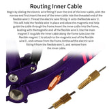 Bicycle Frame Inner Line Tool Shift Cable Tube Brake Hose Oil Hydraulic Magnet Lead Professional Threading Set MTB Road Bike