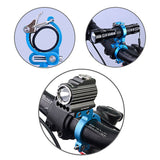 Bicycle Robust Alloy Lamp Bracket Bicycle Front Light Holder LED Torch Headlight Support Stand Quick Release Mount Trustfire