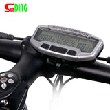 Bicycle Speedometer Wired Computer Stopwach Odometer LCD Screen Blue Backlight Auto Clear Sunding SD-558A