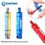 Double-Head Bicycle Wrench Tire American French Valve Core Disassembly Tool
