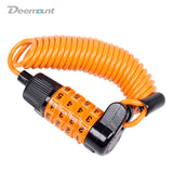 Bike Codes Lock 4 Digits Combination Changeable MTB Road Bicycle Portable Light Weight 1.2M Cable Zinc Alloy Body Steel Cable