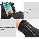 Waterproof Winter Gloves Cycling Fluff Warm Gloves For Touchscreen Cold Weather Windproof Anti Slip