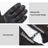 Waterproof Winter Gloves Cycling Fluff Warm Gloves For Touchscreen Cold Weather Windproof Anti Slip