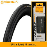 Continental Foldable Bicycle Tire Ultra Sport 2 Road Bike 700x23c 25c Tyre Pure Grip Road Cycling Grand Sport II Race Tires