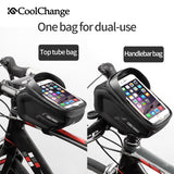 Bicycle Bag Waterproof Touch Screen Cycling Handlebar Bag Reflective Top Tube Frame Phone Bag MTB Bike Accessories