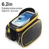 Bicycle Frame Front Head Top Tube Waterproof Bike Bag&Double IPouch Cycling For 6.0 in Cell Phone Bike Accessories