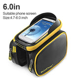Bicycle Frame Front Head Top Tube Waterproof Bike Bag&Double IPouch Cycling For 6.0 in Cell Phone Bike Accessories