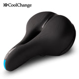 Bicycle Saddle PVC Waterproof Steel Hollow Comfortable Mountain Road Bike Seat Sports Soft Cycling Saddle Men Women
