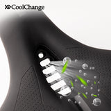 Bicycle Saddle PVC Waterproof Steel Hollow Comfortable Mountain Road Bike Seat Sports Soft Cycling Saddle Men Women