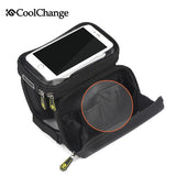 Bike Bag  6.2 Inch Touch Screen Bicycle Bag Front Frame Top Cell Phone TPU Cycling Bag Double Pouch MTB Accessory