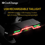 Bike Light USB Rechargeable Lamp Cycling LED Waterproof Powerful MTB Rear Tail  Lights Taillight Bicycle Accessories