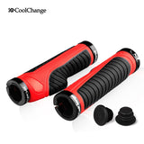 Cycling Grips Mountain Bike Handle Rubber Grips Of Bilateral Lockable Anti-skid Ergonomics 3 Colors Bicycle Handlebar