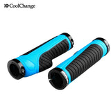 Cycling Grips Mountain Bike Handle Rubber Grips Of Bilateral Lockable Anti-skid Ergonomics 3 Colors Bicycle Handlebar