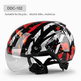 Cycling Helmet with Goggles EPS Ultralight Integrally-molded Bicycle Helmet MTB Road Bike Helmet Men Casco Ciclismo