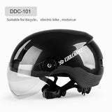 Cycling Helmet with Goggles EPS Ultralight Integrally-molded Bicycle Helmet MTB Road Bike Helmet Men Casco Ciclismo