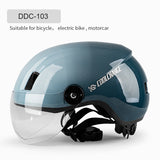 Cycling Helmet with Goggles EPS Ultralight Integrally-molded Bicycle Helmet MTB Road Bike Helmet Men Casco Ciclismo