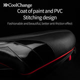 MTB Bicycle Saddle Taillight Cushion PVC Leather Waterproof Bike Saddle Rail Hollow Soft Bicycle Part Front Seat