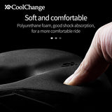 MTB Bicycle Saddle Taillight Cushion PVC Leather Waterproof Bike Saddle Rail Hollow Soft Bicycle Part Front Seat