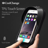 Waterproof Bike Bag Frame Front Head Top Tube Cycling Bag Double IPouch 6.2 Inch Touch Screen Bicycle Bag Accessories