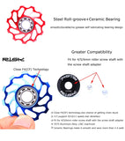 Cycling MTB Mountain Road Bike Bicycle 11T Rear Derailleur Jockey Wheel Tension Guide Pulley Ceramic Bearing Aluminum Alloy