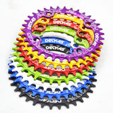 Deckas 104BCD Round Narrow Wide MTB Mountain Bicycle 32T 34T 36T 38T Crown Crankset Single Tooth Plate Parts 104 BCD