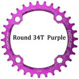 Deckas 104BCD Round Narrow Wide MTB Mountain Bicycle 32T 34T 36T 38T Crown Crankset Single Tooth Plate Parts 104 BCD
