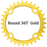 Deckas 104BCD Round Narrow Wide MTB Mountain Bicycle 32T 34T 36T 38T Crown Crankset Single Tooth Plate Parts 104 BCD