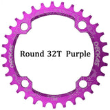 Deckas 104BCD Round Narrow Wide MTB Mountain Bicycle 32T 34T 36T 38T Crown Crankset Single Tooth Plate Parts 104 BCD