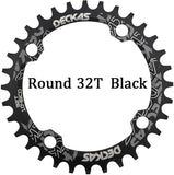 Deckas 104BCD Round Narrow Wide MTB Mountain Bicycle 32T 34T 36T 38T Crown Crankset Single Tooth Plate Parts 104 BCD